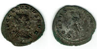 Römische Kaiserzeit - Victorinus Antoninian B-Antoninian des Claudius II., Rv.: Genius m. Opferschale, GENIVS EXERCI -