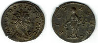 Römische Kaiserzeit - Probus Antoninian B-Antoninian Probus, Rv.: Pietas vor Altar m. Opferschale, PIETAS AVG. Silbersud -