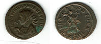 Römische Kaiserzeit - Probus Antoninian B-Antoninian, Probus, Rv.: Mars mit Speer und Standarte, VIRTVS PROBI AVG / XXIT -