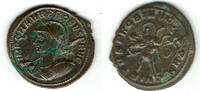 Römische Kaiserzeit - Probus Antoninian B-Antoninian, Probus, Rv.: Kaiser zu Pferd tötet Feind, VIRTVS PROBI AVG / KAD -