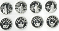 Volksrepublik China 4 x 5 Yuan China, 4 x 5 Yuan Silver, Song Ying Xing, Cao Xue Qin, Lin Ze Xu, Hong Xu Quan -