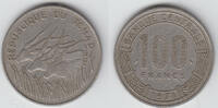 Zentralafrikanische Staaten 100 Francs central african republic, 100 francs, like scan -