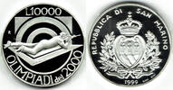 San Marino 10000 Lire san marino silver commemorative coin 1999, sydney olympics -