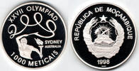 Mosambik 1000 Meticais mozambique silver coin "sydney olympics 2000", like scan -