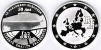 Frankreich 1,5 Euro (1 1/2 Euro) France, silver coin "50th anniversary of the european parliament", no box/COA -