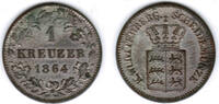 Württemberg 1 Kreuzer 1864 Königreich Württemberg, 1 Kreuzer 1864, Wilhe... 9,00 EUR prix TTC + 9,90 EUR frais d'envoi