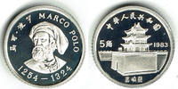 Volksrepublik China 5 Jiao China, 1 Jiao <i>Marco Polo", 1983, Proof, like scan! -
