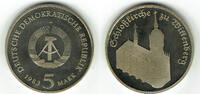 Deutsche Demokratische Republik 5 Mark DDR 1982, 5 Mark Schlosskirche zu Wittenberg, Beispielbild -
