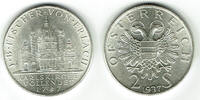 Österreich 2 Schilling Österreich, 2 Schilling 1937, Gedenkmünze Fischer von Erlach - Karlskirche -