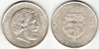 Ungarn 5 Forint hungary silver coin, Kossuth, like scan -