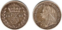 Großbritannien 3 Pence 1901 great britain, 3 pence, Victoria, like scan ... 12,00 EUR prix TTC + 9,90 EUR frais d'envoi