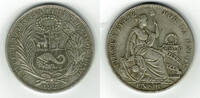 Peru 1 Sol peru 1 Sol silver "Seated Liberty flanked by shield + column", like scan -