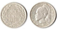 Liberia 10 Cents Republic of Liberia, silver coin, 10 Cents like scan -