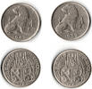 Belgien 2 x 1 Franc belgium, Leopold III., 2 x 1 Franc 1939 and 1940 like scan -
