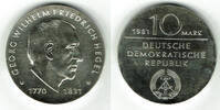 Deutsche Demokratische Republik 10 Mark DDR, Gedenkmünze 10 Mark Georg Wilhelm Friedrich Hegel, siehe Scan! -