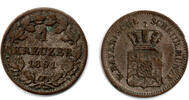 Bayern 1 Kreuzer bavaria, Maximilian II., 1 Kreuzer -