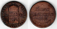 Haus Habsburg - Ungarn 3 Kreuzer hungary, 3 krajzar 1849, Franz Joseph I., like scan -
