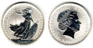 Großbritannien 2 Pounds great britain, "britannia", buillon coin, 1 ounce silver, like picture -
