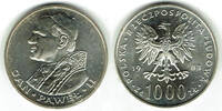 Polen 1000 Zloty Silver Coin Poland <i>Jan Pawel II.</i> -