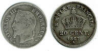 Frankreich 20 Centimes France, 20 Centimes 1867 A, napoleon III. -