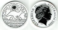 Australien 1 Dollar australia 2009, silver ounce kangaroo, Unciruclated -