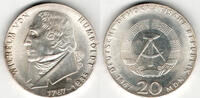 Deutsche Demokratische Republik 20 Mark DDR, Gedenkmünze 20 Mark Wilhelm von Humboldt, Erhaltung siehe Scan! -