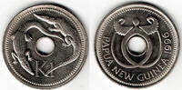 Papua - Neuguinea 1 Kina papua new guinea coin, 1 kina "crocodiles" -