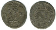 Altdeutschland - Baden-Durlach 1 Kreuzer Baden-Durlach, 1 Kreuzer 1732, Karl Wilhelm 1709-1738 -
