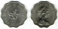 Hongkong 2 Dollar 1975 British Colonies - Hongkong, 2 Dollar, Elisabeth ... 3,50 EUR prix TTC + 9,90 EUR frais d'envoi