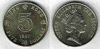 Hongkong 5 Dollar British Colonies - Hongkong, 5 Dollar, Elisabeth II. -