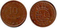 Portugiesich Indien 10 Centavos 1959 portugal - portugese india, 10 Cent... 8,00 EUR prix TTC + 9,90 EUR frais d'envoi