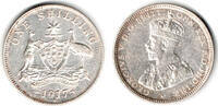 Australien Shilling Australia, shilling silver coin, George V., like Scan! -