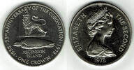 Ascension 25 Pence Ascension, commemorative coin "25th anniversary of coronation - elisabeth II. -