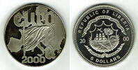 Liberia 5 Dollars Liberia, 5 Dollars Europe - Einführung des Euros -