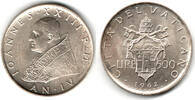 Vatikan 500 Lire vatican silver coin 1962, john XXIII.! -