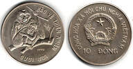 Vietnam 10 Dong Vietnam 10 Dong 1990 - Endangered wildlife - crestet gibbon -