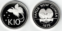 Papua - Neuguinea 10 Kina papua new guinea silver coin, 10 kina, paradise bird -
