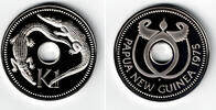 Papua - Neuguinea 1 Kina papua new guinea coin, 1 kina "crocodiles" -