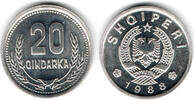 Albanien 20 Qindarka albania, 20 Qindarka 1988 -