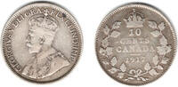 Kanada 10 Cents Canada, 10 Cents 1917, silver, Georg VI, like scan -