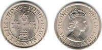 Hongkong 50 Cents British Colonies - Hongkong, 50 Cents, Elisabeth II. -