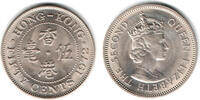 Hongkong 50 Cents British Colonies - Hongkong, 50 Cents, Elisabeth II. -
