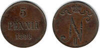 Finnland 5 Penniä Finland, 1898, 5 Penniä -