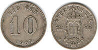 Schweden 10 Öre sweden silver coin, 10 Öre, Oscar II., like scan! -
