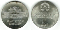 Deutsche Demokratische Republik 10 Mark DDR, Gedenkmünze 10 Mark Semperoper Dresden, siehe Scan! -