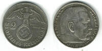 Drittes Reich 2 Reichsmark 1936 D Drittes Reich, 2 Reichsmark 1936 D, Hi... 9,90 EUR  + 9,90 EUR frais d'envoi
