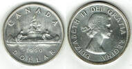 Kanada 1 Dollar 1960 K Kanada, 1 Dollar 1960, Kanu! gutes vorzüglich 22,00 EUR  + 9,90 EUR frais d'envoi