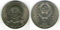 Russland 1 Rubel 1983 sovjet union, 1 rouble 1983, Tereshkova- First Wom... 7,00 EUR  + 9,90 EUR frais d'envoi