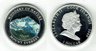Cook Island 1 Dollar Cook Islands, 1 Dollar, coloured, "Wonders of Nature - Mount Everest - Nepal -