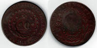 Brasilien 40 Reis (auf 80 Reis) brazil, 40 Reis on 80 Reis 1827 -